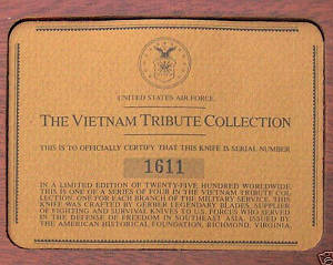 [Air Force Vietnam Tribute COA ]
